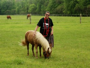 Kristi Rockley, owner of the Spirit's Whisper Ranch, held the second annual Hearts 4 Hooves Jamboree fundraiser to help raise money to care for her horses. (BRUCE CHESSELL/Sentinel-Review)