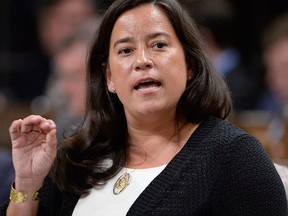 Minister of Justice and Attorney General Jody Wilson-Raybould responds to a question during question period in the House of Commons on Parliament Hill in Ottawa on Thursday, June 1, 2017. THE CANADIAN PRESS/Adrian Wyld