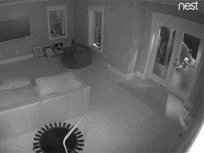 Montgomery County police are trying to identify a naked man who was shown on surveillance video allegedly attempting to burglarize a house in Bethesda, Md. Editor’s note: Police blurred the video before releasing it. (Montgomery County Police Dept.)