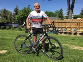Winnipeg's Arvid Loewen, 60, will be participating in what is known as the world's toughest bike race, the Race Across America, for the third time starting on June 13, 2017. Loewen is fundraising for Mully Children's Family, which serves to rescue abandoned and abused children from the streets and slums of Kenya. JASON FRIESEN/Winnipeg Sun/Postmedia Network