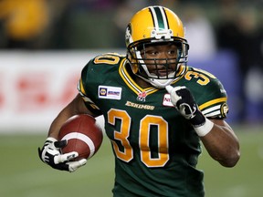 John White missed the Eskimos' Grey-Cup winning season with a torn achilles sustained at 2015 training camp. (David Bloom)