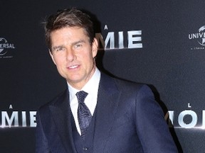 Tom Cruise at the Paris premiere of "The Mummy" on May 30, 2017. (WENN.COM)