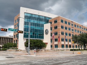 Dallas Police headquarters, as seen in a file photo. (Stewart F. House/Getty Images)