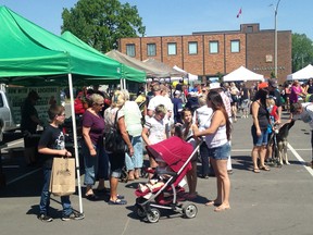 The first-ever Wallaceburg Farmers' Market is being called a success, as large crowds came out to the event on Saturday, June 3, held at Wallceburg's downtown municipal parking lot.
