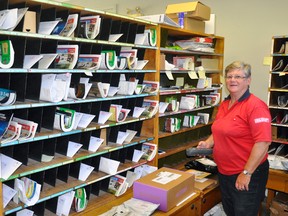 Pat MacRae has been delivering mail outside Dublin for more than 40 years and she shows no signs of slowing down. ANDY BADER/MITCHELL ADVOCATE