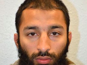 An undated handout picture released by the British Metropolitan Police Service in London on June 5, 2017 shows Khuram Shazad Butt from Barking, east London, believed by police to be one of the three attackers in the June 3 terror attack on London Bridge. (AFP PHOTO/METROPOLITAN POLICE)