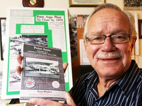 Vern Whalen had just completed a book on the history of Point Anne when this Intelligencer photo was taken by Luke Hendry in September of 2013. (Luke Hendry/Intelligencer file photo)