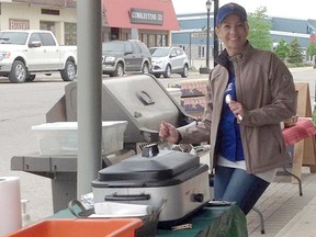 Danielle Sutton, owner of I Want That Bag, was busy barbecuing on the main street during the long weekend in celebration of the business’ three year anniversary. Sutton collected over $700 in donations at the event which went towards Lucknow’s 2018 Reunion.