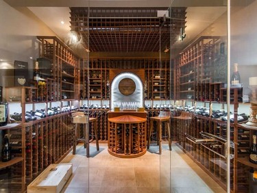 The spectacular wine cellar in the house of Max and Katia Pacioretty. (ALEXANDRE PARENT/STUDIO POINT)