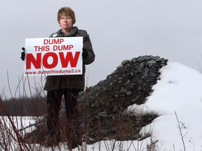 Lucie Régimbald at the site of the proposed waste facility near Carlsbad Springs in March 2016. Jean Levac/Postmedia JEAN LEVAC /OTTAWA CITIZEN