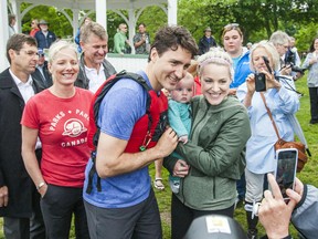 Prime Minister Justin Trudeau poses for photos in Niagara-on-the Lake, Ont., June 5, 2017. (Bob Tymczyszyn/Postmedia Network)