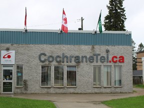 The new signage is up at the CochraneTel office.