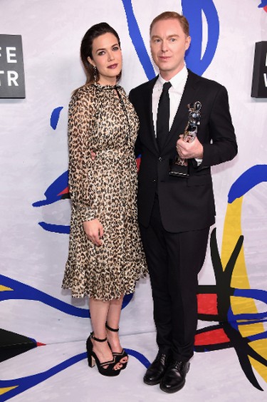 NEW YORK, NY - JUNE 05:  Actress Mandy Moore and Stuart Vevers of Coach pose on the Winners Walk during 2017 CFDA Fashion Awards at Hammerstein Ballroom on June 5, 2017 in New York City.  (Photo by Dimitrios Kambouris/Getty Images)
