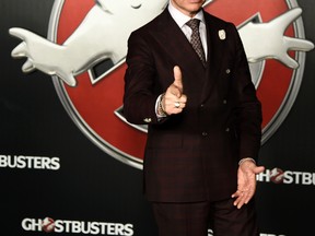In this April 12, 2016 file photo, Paul Feig, director of the film "Ghostbusters," appears at the Sony Pictures Entertainment presentation at CinemaCon 2016, in Las Vegas. Sony Pictures told The Associated Press on June 6, 2017, that it has an "incredible relationship" with Feig following critical comments from Dan Aykroyd over how much he spent on last year's "Ghostbusters" remake. (Photo by Chris Pizzello/Invision/AP, File)