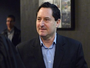 Former Montreal mayor Michael Applebaum arrives at the courthouse on Thursday, March 30, 2017 in Montreal. Applebaum has been granted parole after serving one-sixth of his one-year sentence on corruption-related charges. (THE CANADIAN PRESS/Paul Chiasson)