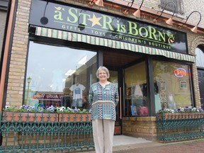 Janice Diezyn, owner of A Star is Born in Strathroy, is one of a number of local businesses who want the municipality to ban smoking near businesses? entrances. (Jonathan Juha, Postmedia News)
