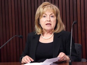 Correctional Services Minister Madeleine Meilleur is seen at the Ontario legislature in Toronto on June 11, 2013.  THE CANADIAN PRESS/Colin Perkel