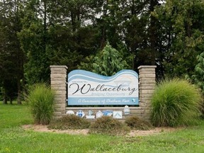 Wallaceburg sign