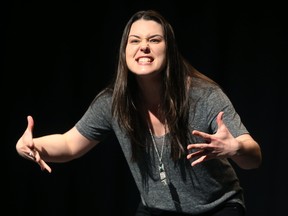 Meghan Brown wrote and performs I Sound Like Mom at The Palace Theatre?s Procunier Hall as part of the Fringe Festival.