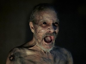 This image released by A24 Films shows David Pendleton in a scene from "It Comes At Night." (A24 via AP)