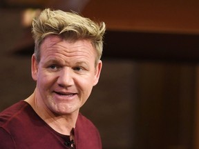 Chef Gordon Ramsay speaks about his new Fox network show "The F Word," on May 23, 2017 during a media preview on the show's set in Hollywood, California.(ROBYN BECK/AFP/Getty Images)