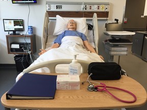 Roger, one of the computerized 'patients' at Western's nursing school. The doors opened to the new home for the Arthur Labatt Family School of Nursing on Thursday, June 8, 2017. (CHARLIE PINKERTON/The London Free Press)