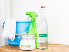Baking soda, vinegar and water are three simple ingredients you can use to clean your home, according to columnst Natalie George. (Postmedia Network)