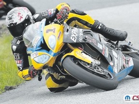 Pro Superbike racer Jordan Szoke, who has won 15 straight races, puts his record on the line this weekend at Grand Bend Motorplex.