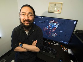 Eugene Chen used the city's open data to design an interactive map, helping residents picture how home values change across Edmonton and easily compare how the city values their home compared to a neighbour. Taken on Thursday June 8, 2017, in Edmonton. Greg  Southam / Postmedia