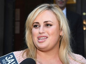 Rebel Wilson speaks to the media as she leaves the Supreme Court on May 22, 2017 in Melbourne, Australia. Rebel Wilson is suing Bauer Media, the publisher of Woman's Day, over a series of articles she alleges portrayed her as a serial liar and cost her movie roles in Hollywood. The trial before a jury is expected to last three weeks. (Photo by Quinn Rooney/Getty Images)