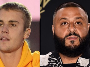 Justin Bieber and DJ Khaled. (Getty Images)