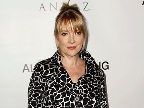 In this April 5, 2012 file photo, actress Glenne Headly arrives at the private reception for the "Alan Cumming Snaps" fine art photography collection in West Hollywood, Calif. Headly, an early member of the renowned Steppenwolf Theatre Company who went on to star in films and on TV, died Thursday night, according to her agent. She was 62. No cause of death or location was immediately available. (AP Photo/Matt Sayles, File)