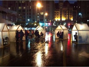 Trophy's first event was at Nuit Blanche, with five tents on George Street in the ByWard Market. FACEBOOK