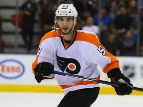 Shayne Gostisbehere of the Philadelphia Flyers during NHL action against the Toronto Maple Leafs at the Air Canada Centre in Toronto on Feb. 20, 2016. (Dave Abel/Toronto Sun/Postmedia Network)