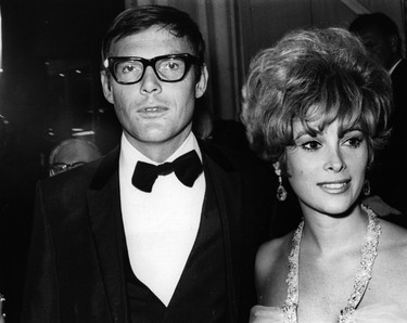 Adam West with the actress Jill St. John at the premiere of director John Huston's 1966 film, "The Bible: In the Beginning..."  (Keystone/Getty Images)
