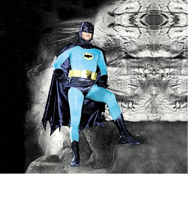 Adam West as Batman. (Colorized by Thomas Williams)