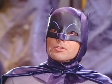 Adam West in the 1960s "Batman" television show.