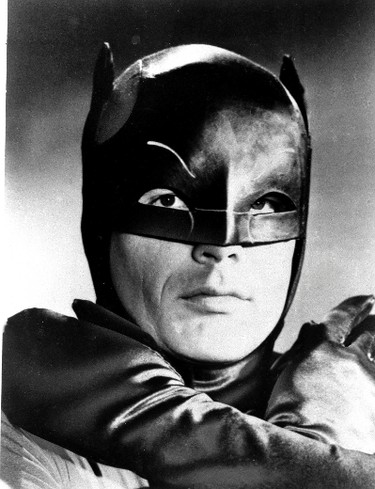 In this Jan. 23, 1966 file photo, actor Adam West, stars as the Caped Crusader battling the forces of evil on the new "Batman" television series.  (AP Photo, File)