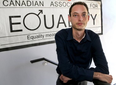CEO and Executive Director Justin Trottier on Friday June 9, 2017 at the Canadian Centre of Men and Families Centre for Equality. (Veronica Henri/Toronto Sun)