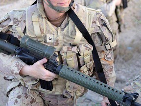 Master Cpl. Tina Panos, during her deployment in Afghanistan in 2011, now has post-traumatic stress disorder. (Photo courtesy of Tina Panos)