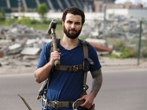 Ironworker Johnathan Dickson poses for a photo in Edmonton on Wednesday, June 7, 2017. Dickson was turned down for jobs by his union because he has a legal medical marijuana perscription. Ian Kucerak / Postmedia