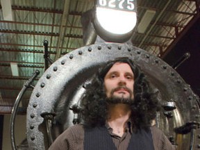 Last year Festival organizer Nathan Swartz, pictured above, stands in front of the train at the Huron County Museum in Goderich. The Festival has been pulled from Goderich and the organizers have their sights on Blyth, Ontario.