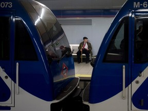 Authorities in the Spanish city say they’re cracking down on seat-hogging hombres who are invading fellow commuter’s seating space. (AP/PHOTO)
