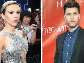 Scarlett Johansson and Colin Jost (Getty Images)