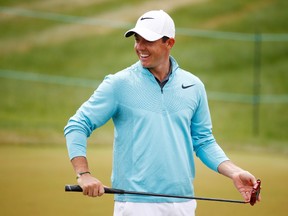 Rory McIlroy of Northern Ireland looks on during a practice round prior to the 2017 U.S. Open at Erin Hills on June 13, 2017 in Hartford, Wisconsin. (Photo by Gregory Shamus/Getty Images)