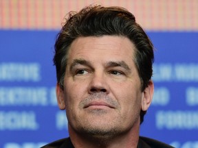 Josh Brolin attends a press conference for the film 'Hail, Caesar!' screened as opening film of the 66th Berlinale Film Festival in Berlin on February 11, 2016.  / AFP / John MACDOUGALL