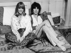 Rolling Stone Keith Richards and his girlfriend Anita Pallenberg, 9th December 1969. (Photo by McCarthy/Daily Express/Hulton Archive/Getty Images)