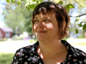 Tim Miller/The Intelligencer
Christine Durant, executive director of the Poverty Roundtable Hastings-Prince Edward, stands outside of St. Joseph's Catholic Church in Belleville.