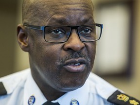 Toronto police chief Mark Saunders at his office in Toronto on Friday, March 24, 2017. (ERNEST DOROSZUK/TORONTO SUN)