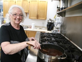 Sandra Sharko, president of Ukrainian Senior's Centre and garlic festival organizer, cooks in the kitchen at the centre in Sudbury, Ont. on Wednesday June 14, 2017. The garlic festival has been cancelled for this year, but the centre will be selling perogies and cabbage rolls from a tent on that day. Gino Donato/Sudbury Star/Postmedia Network